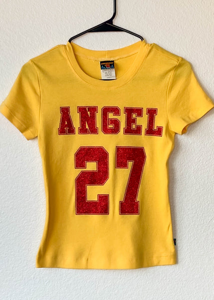 Y2k Sporty Angel Tee (S)