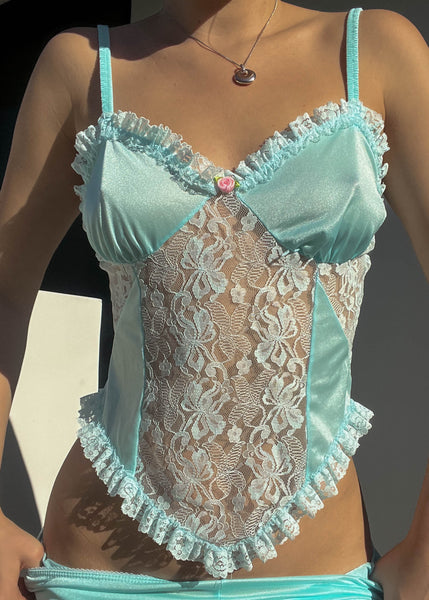 80’s Blue Lingerie Set (S)