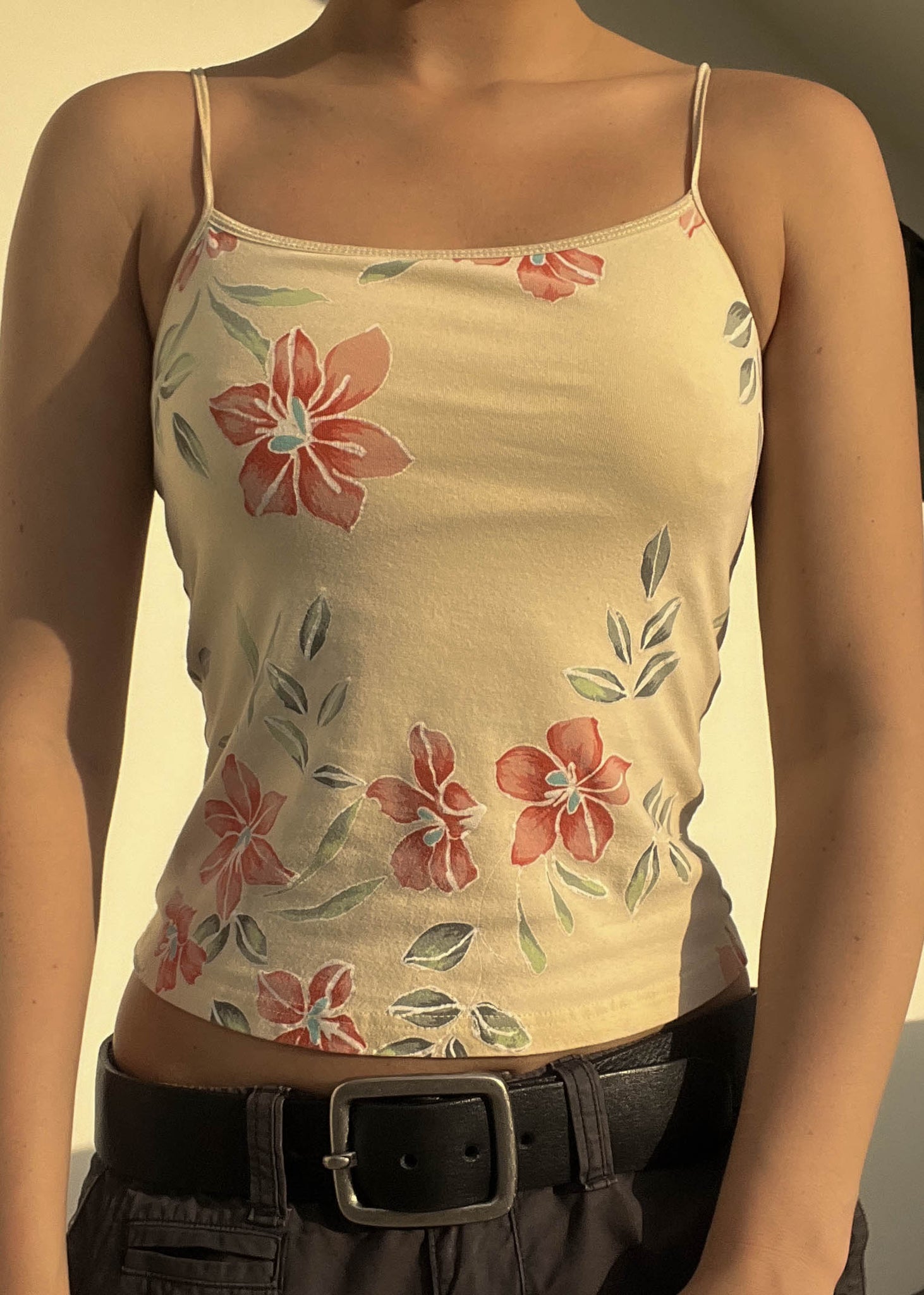 90's Pastel Floral Cami (S)