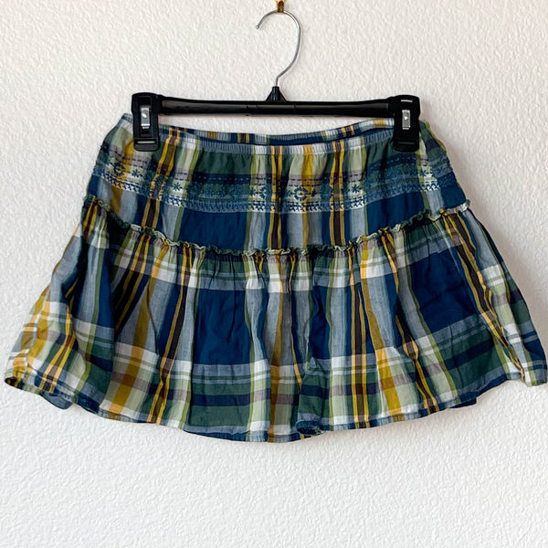 Noa Plaid Mini Skirt (S)