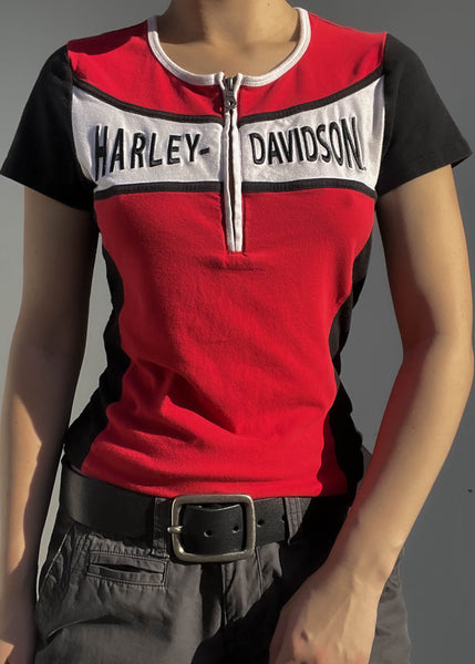Red Harley Race Top (S)