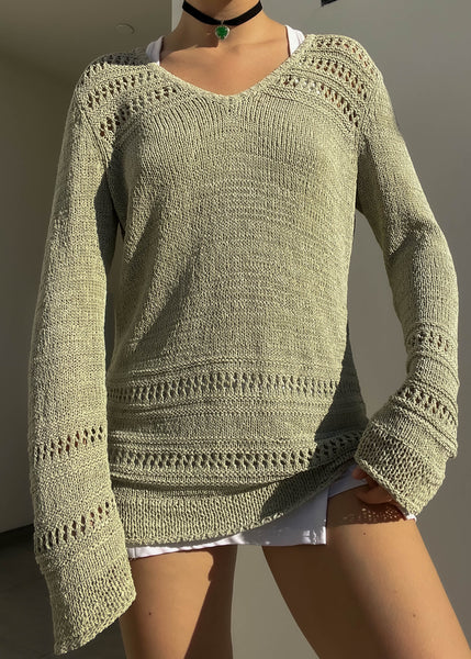 Sage Green Y2k Knit (M)