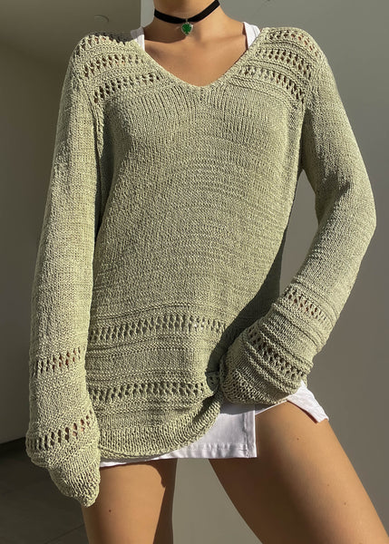 Sage Green Y2k Knit (M)