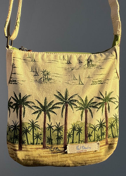Palm Tree Graphic Cross-Body Bag