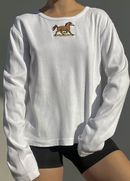 90's Horse Long Sleeve (L-XL)