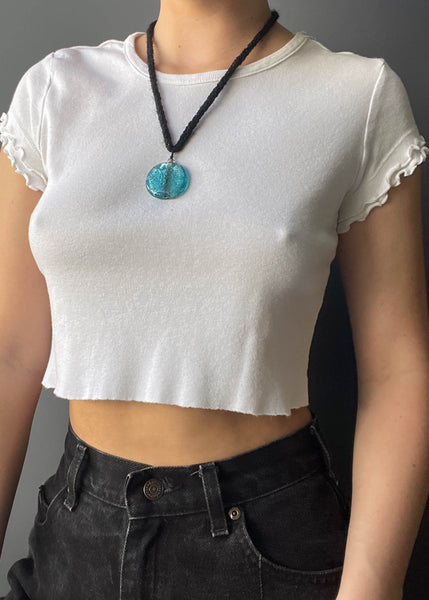 Aqua Blue Stone Necklace