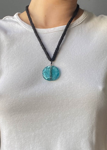 Aqua Blue Stone Necklace