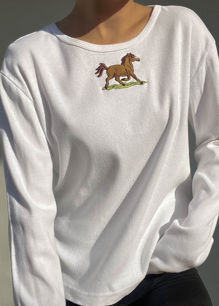 90's Horse Long Sleeve (L-XL)