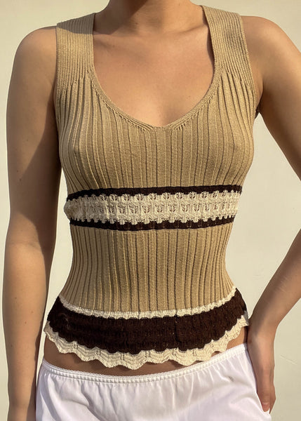 90's Crochet & Knit Tank (S)