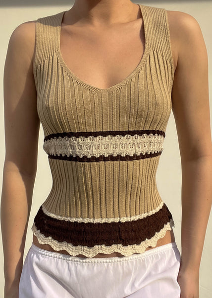 90's Crochet & Knit Tank (S)