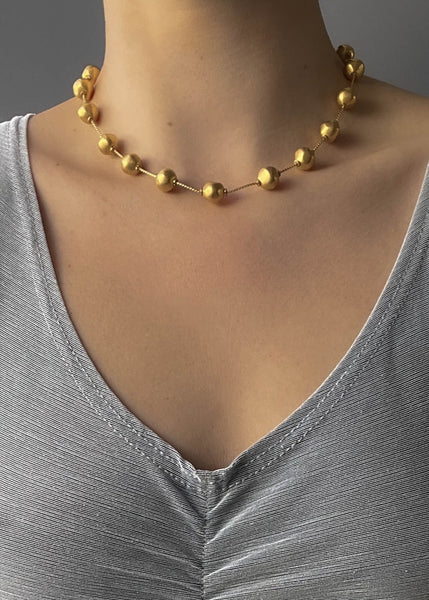 90's Golden Spheres Choker