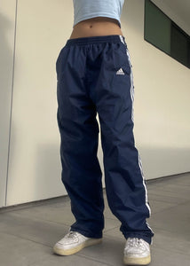 Navy Adidas Snap Trackies (M)