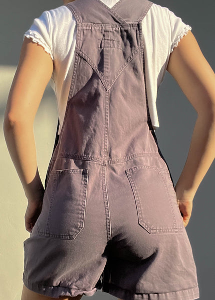 Plum Gray Denim Overalls (M)