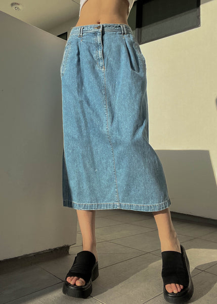 80’s Lizwear Denim Midi Skirt
