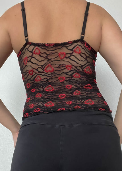 90’s Lace Hearts Tank (XS-S)