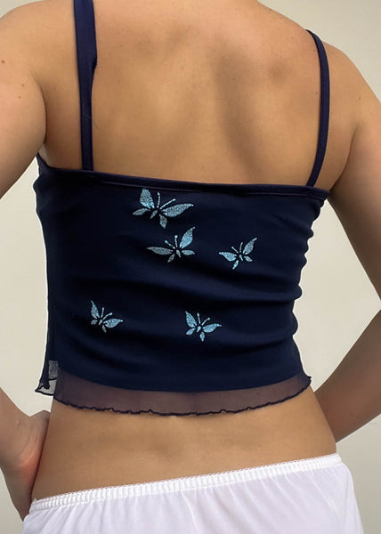90's Navy Butterfly Tank (S)