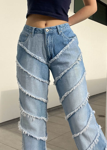 Y2k Patchwork Jeans (L)