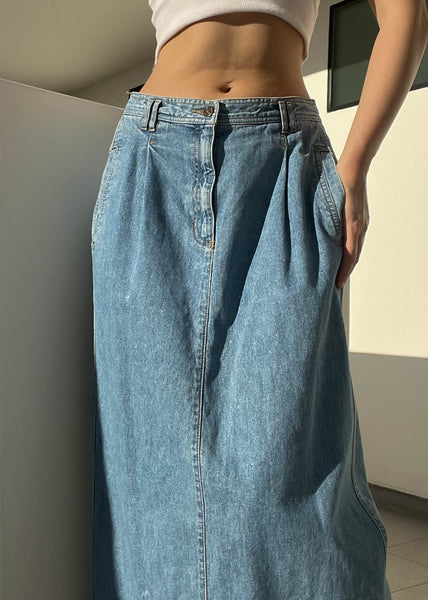 80’s Lizwear Denim Midi Skirt