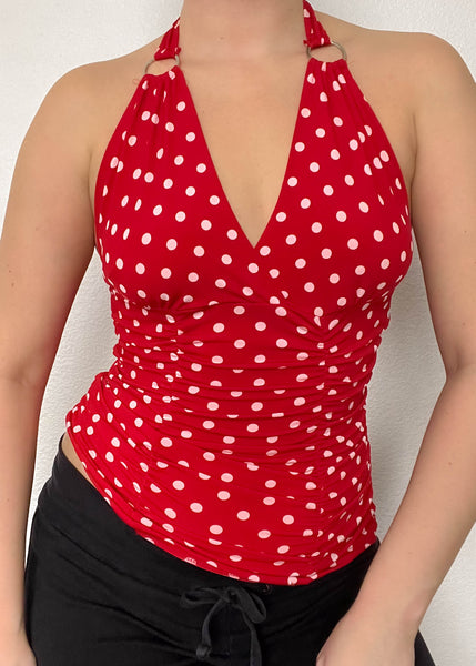 2000’s Polka Dot Halter Top (L)