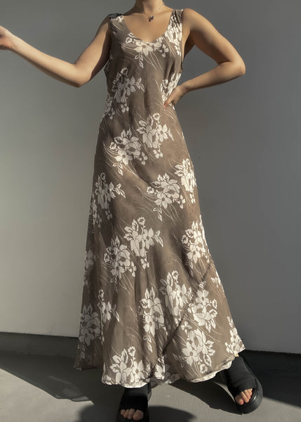 90’s Reversible Floral Maxi Dress (M/L-L)