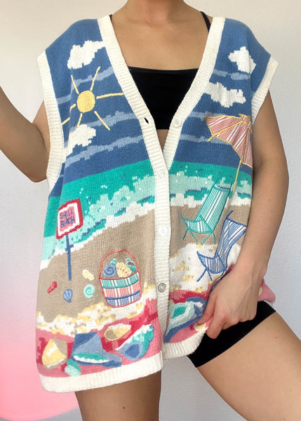 Beach Sweater Vest (XL)
