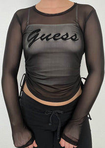Guess Mesh Cinch Top (S)