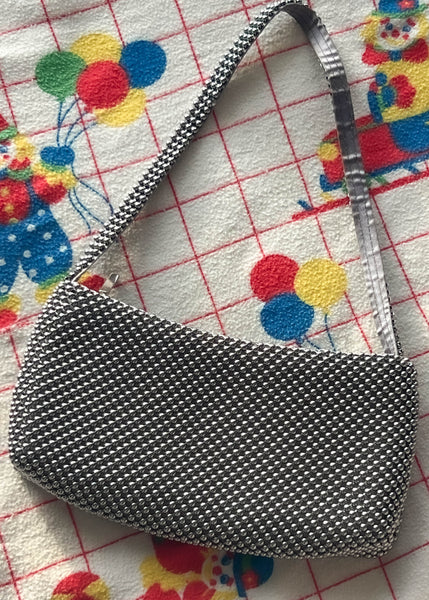 90’s Textured Silver Purse