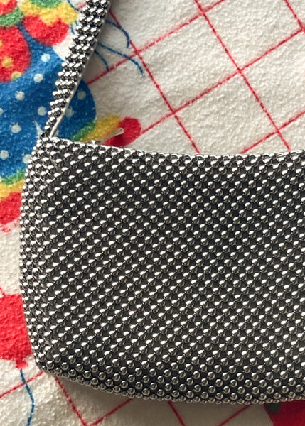 90’s Textured Silver Purse