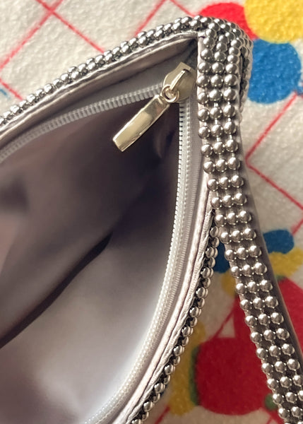 90’s Textured Silver Purse