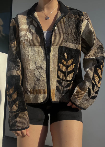 90's Earth Tone Tapestry Jacket (M)