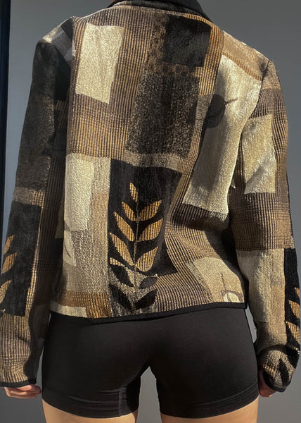 90's Earth Tone Tapestry Jacket (M)