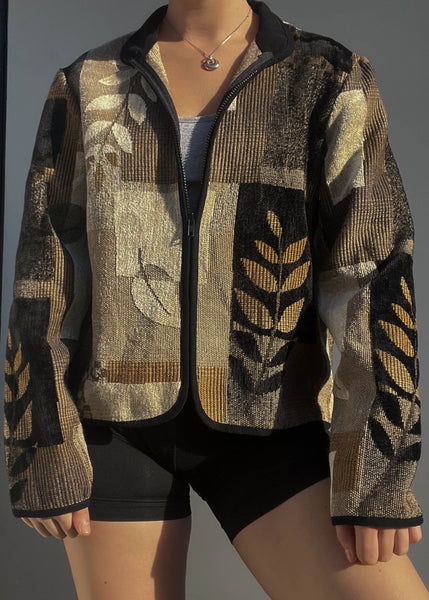 90's Earth Tone Tapestry Jacket (M)
