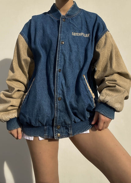90's Caterpillar Color-Block Jacket (XL)