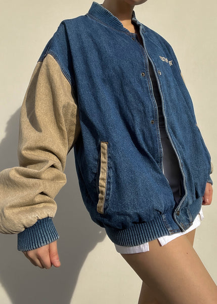 90's Caterpillar Color-Block Jacket (XL)
