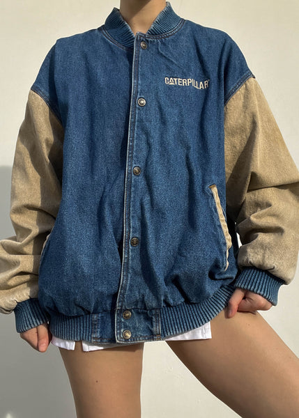 90's Caterpillar Color-Block Jacket (XL)