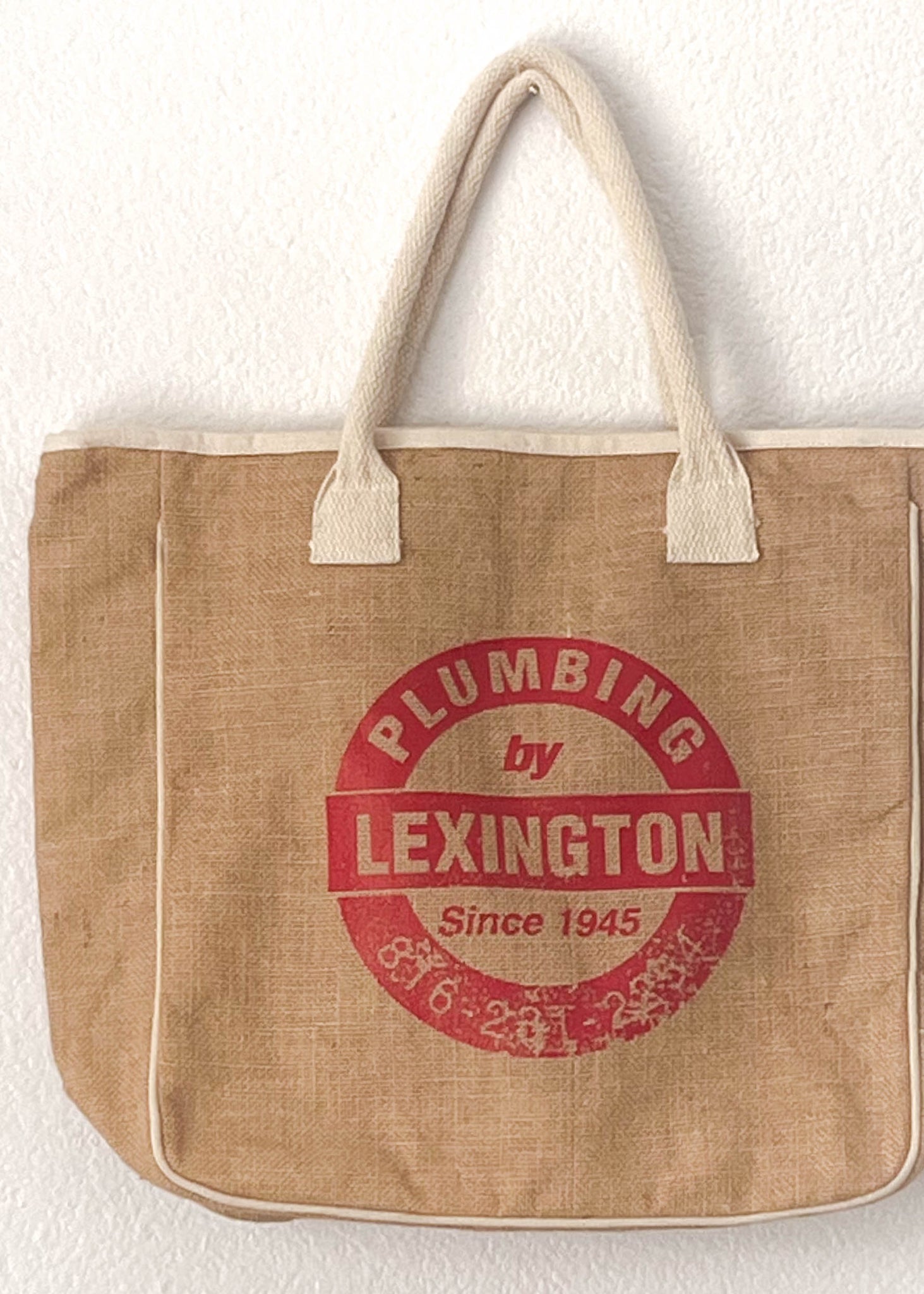 Lexington Burlap Tote