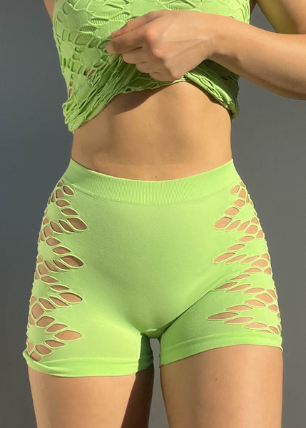 Y2k Lime Green 2 Piece Set (S)