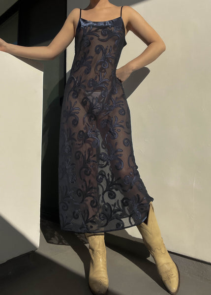 Sophia 90’s Sheer Midi Slip (S)