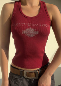 Y2k Maroon Harley Tank (S)