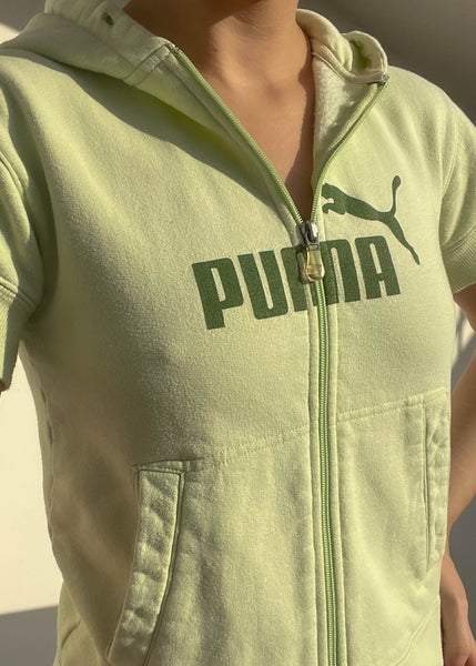 Puma Short Sleeve Zip Hoodie (S)