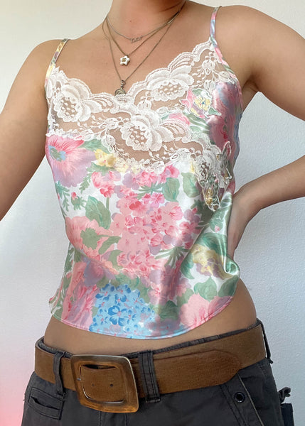 80's VS Pastel Floral Cami (S)
