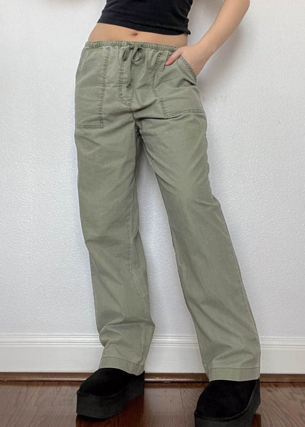 90’s Sage Drawstring Pants (M)