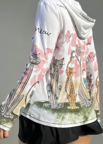 90's Kitty Hoodie Jacket (M)