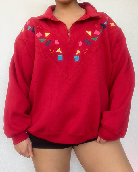 80's Confetti Pullover (L-XL)