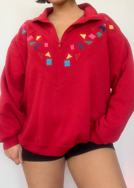 80's Confetti Pullover (L-XL)