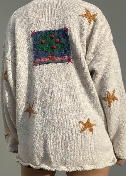 90's Happy Patchwork Knit (XL)