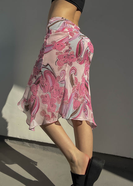 Rosie Print Midi Skirt (S)