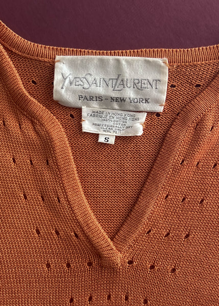 90's Orange YSL Knit (S)