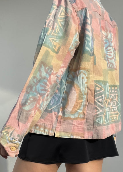 Late 90's Pastel Print Jacket (M)