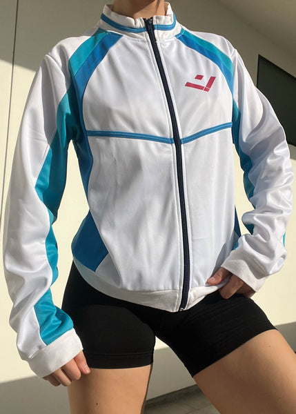 Y2k Blue & White Sporty Jacket (M)